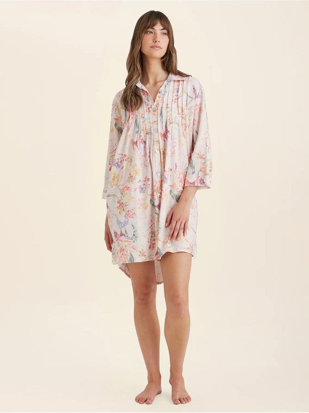 Papinelle Bailey Cosy Nightshirt Pink Floral Pajamas Lounge Womens XL